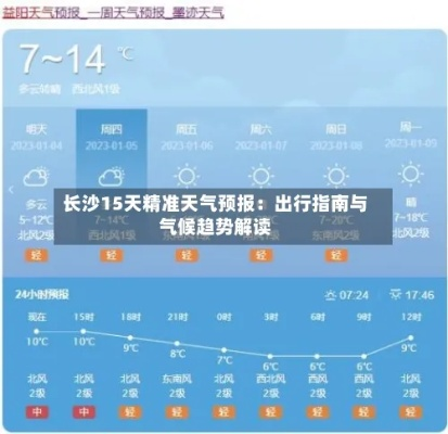 长沙天气预报15天准确一览表，天气变化早知道，出行安排更从容